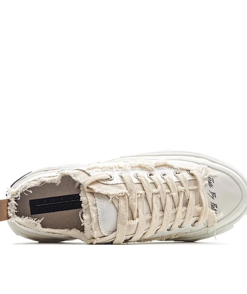 x VESSEL GOP Low canvas vulcanized sneakers
