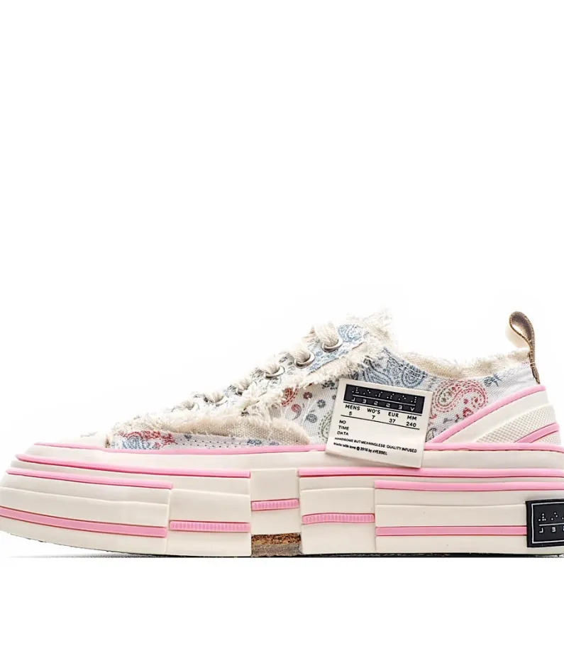 x VESSEL GOP Low canvas vulcanized sneakers