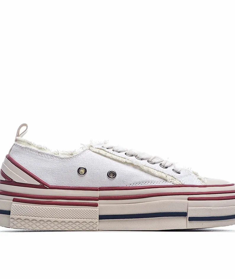 x VESSEL GOP Low canvas vulcanized sneakers