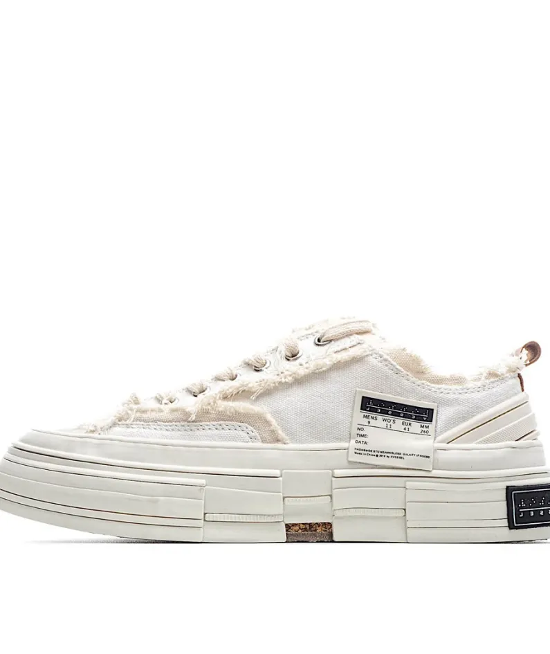 x VESSEL GOP Low canvas vulcanized sneakers
