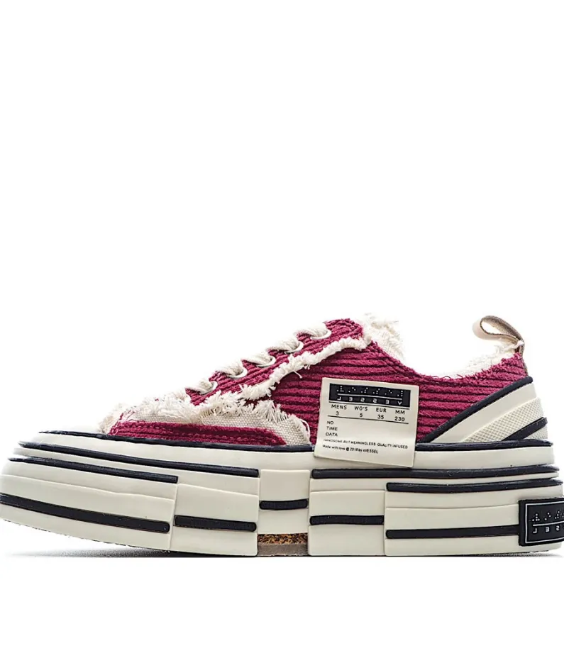 x VESSEL GOP Low canvas vulcanized sneakers