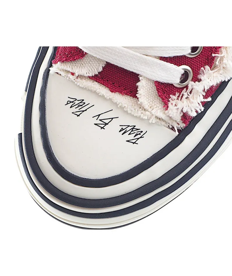 x VESSEL GOP Low canvas vulcanized sneakers