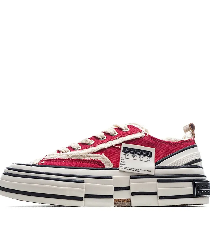 x VESSEL GOP Low canvas vulcanized sneakers