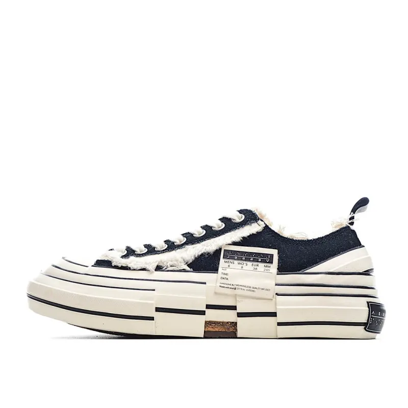 xVESSEL GOP Low canvas vulcanized sneakers