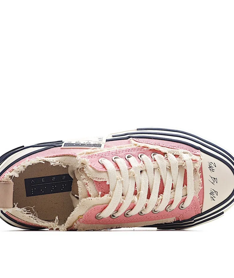 x VESSEL GOP Low canvas vulcanized sneakers
