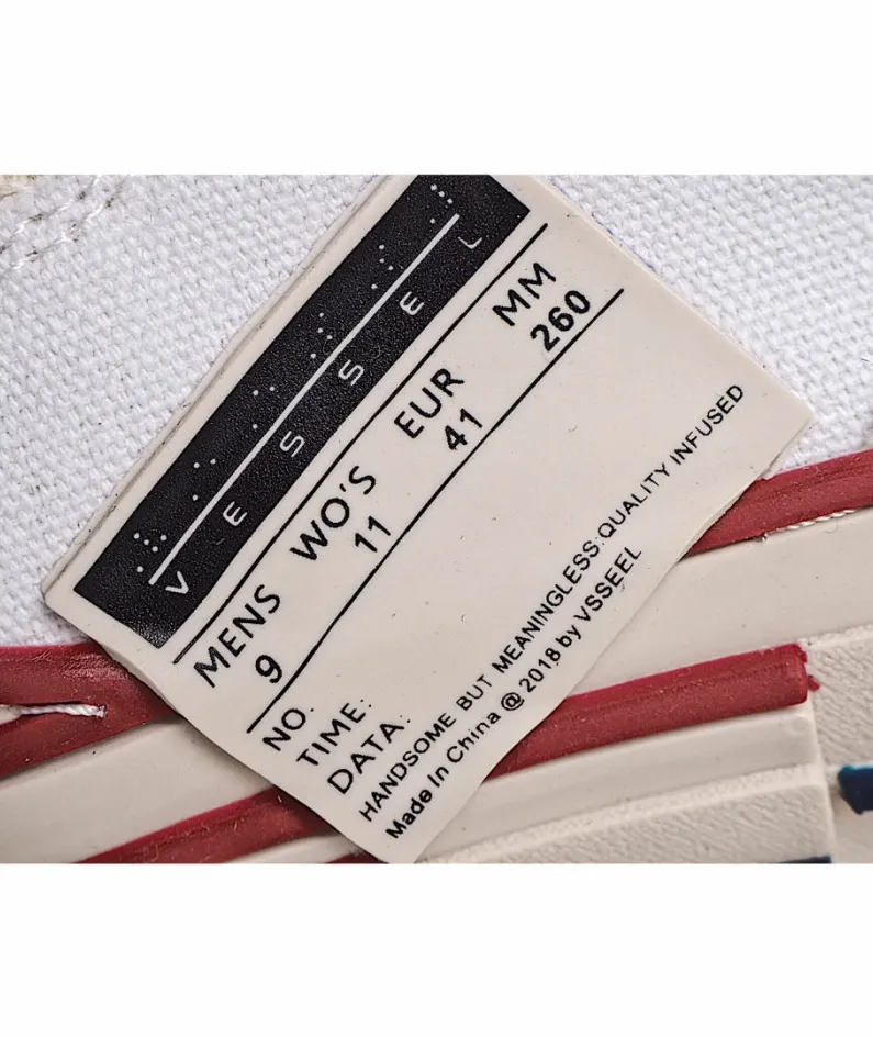 x VESSEL GOP Low canvas vulcanized sneakers