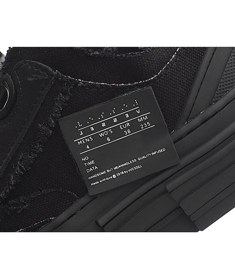 x VESSEL GOP Low canvas vulcanized sneakers