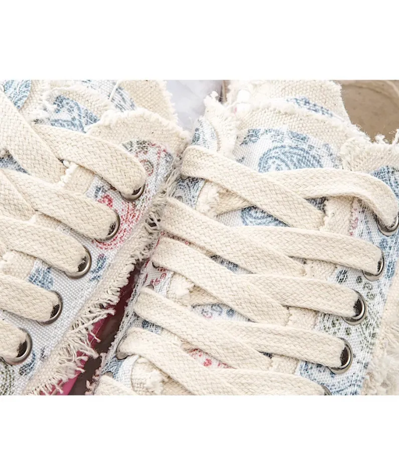 x VESSEL GOP Low canvas vulcanized sneakers