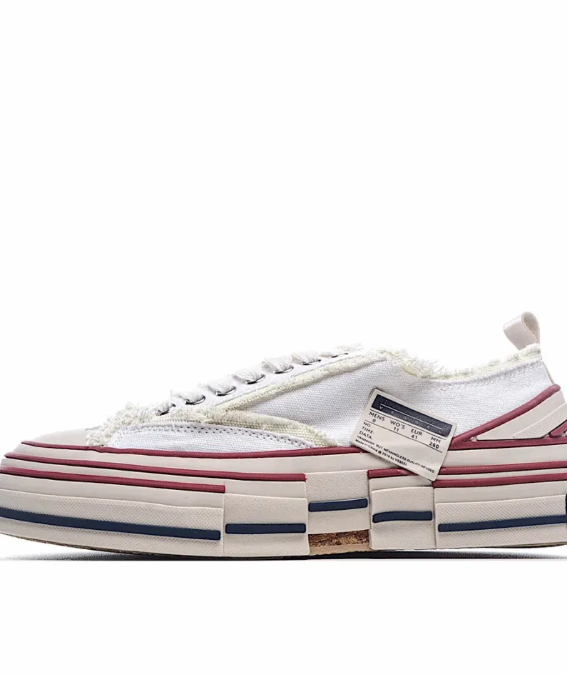 x VESSEL GOP Low canvas vulcanized sneakers