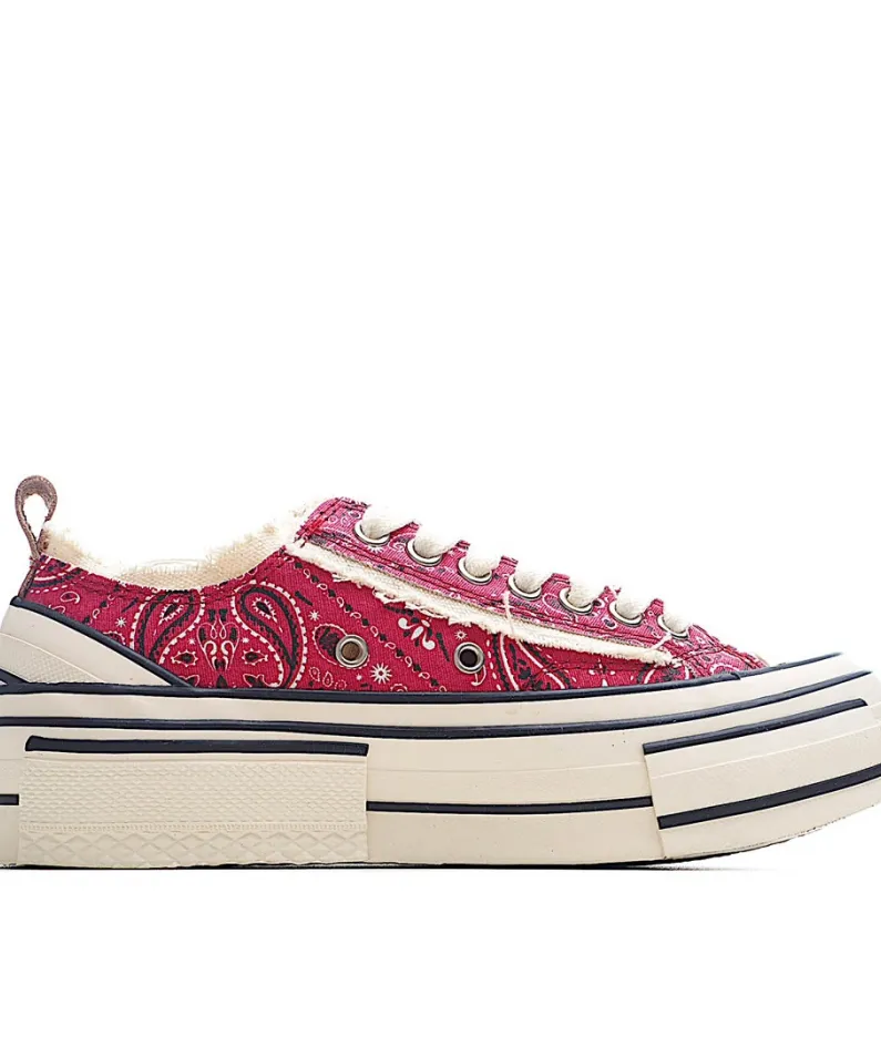 x VESSEL GOP Low canvas vulcanized sneakers