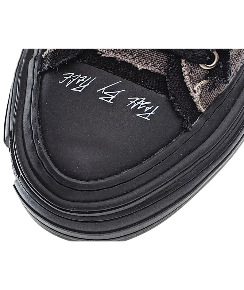 x VESSEL GOP Low canvas vulcanized sneakers