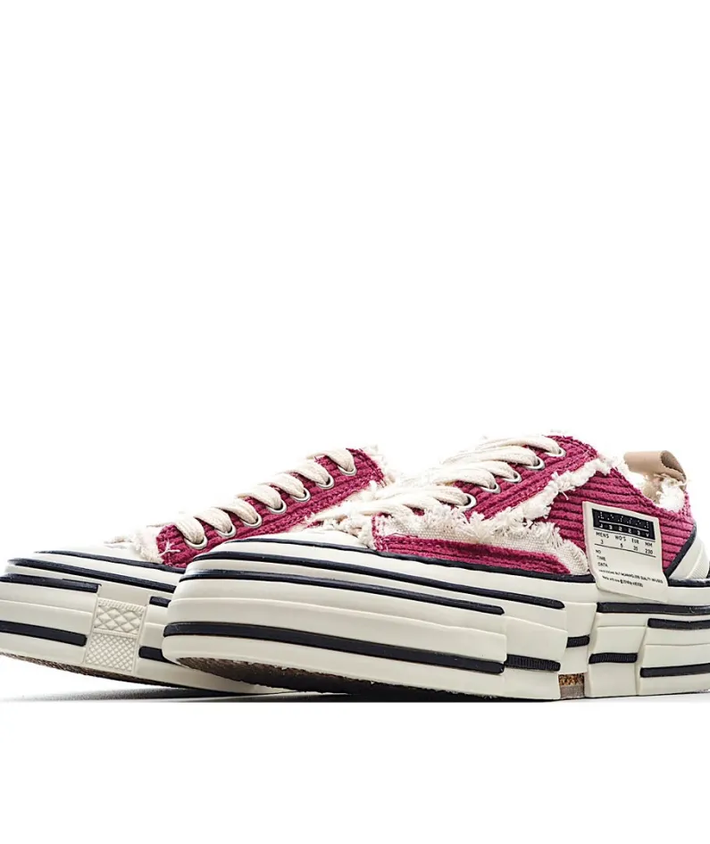 x VESSEL GOP Low canvas vulcanized sneakers