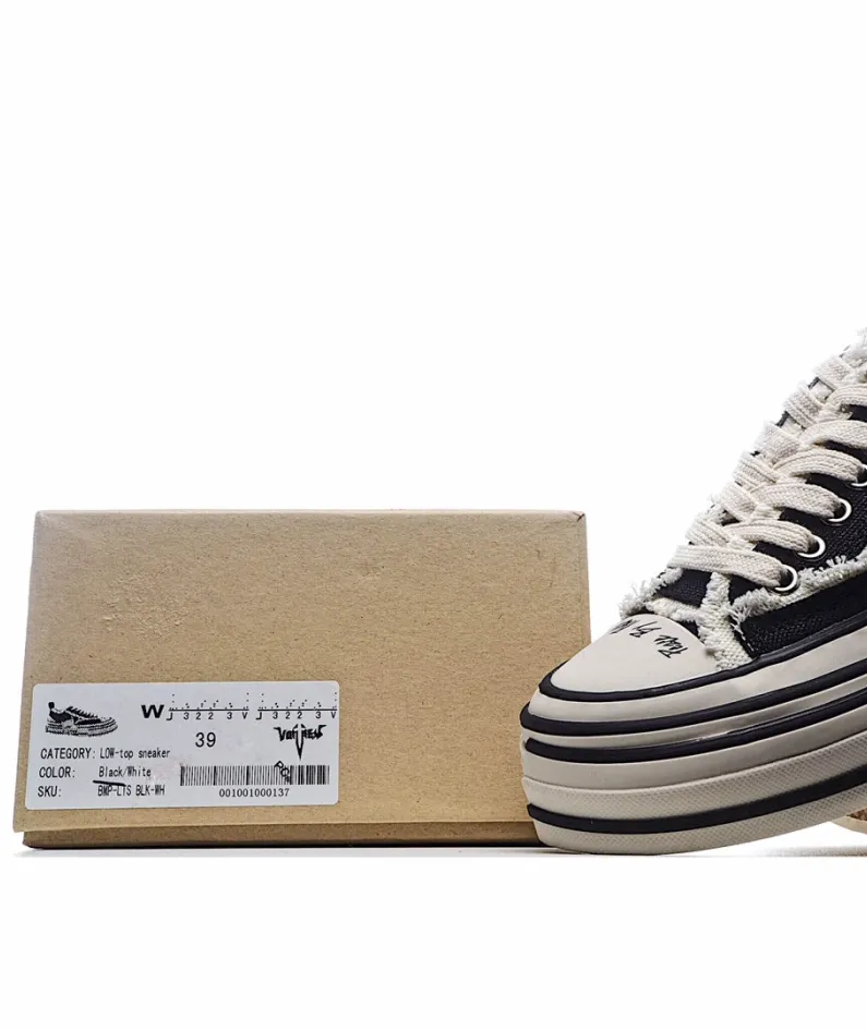 x VESSEL GOP Low canvas vulcanized sneakers