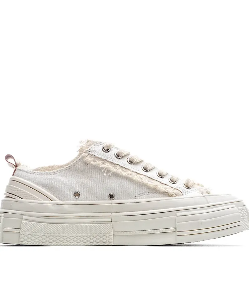 x VESSEL GOP Low canvas vulcanized sneakers