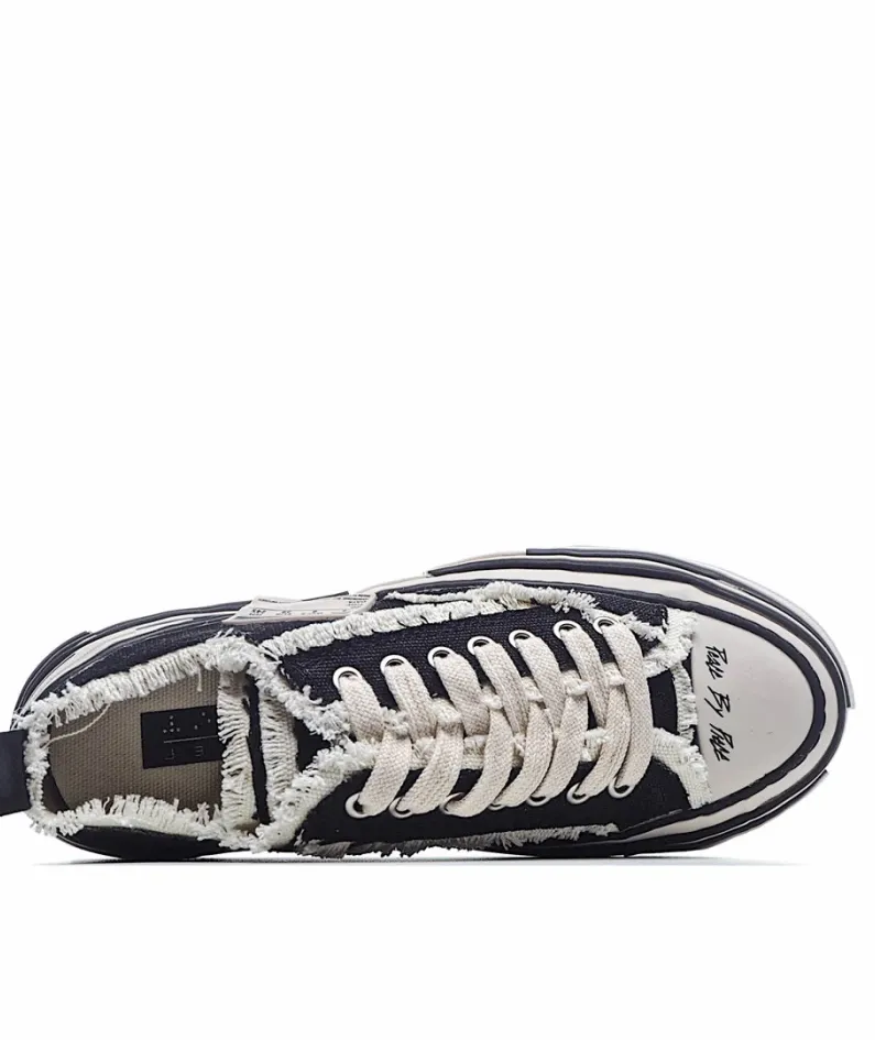 x VESSEL GOP Low canvas vulcanized sneakers