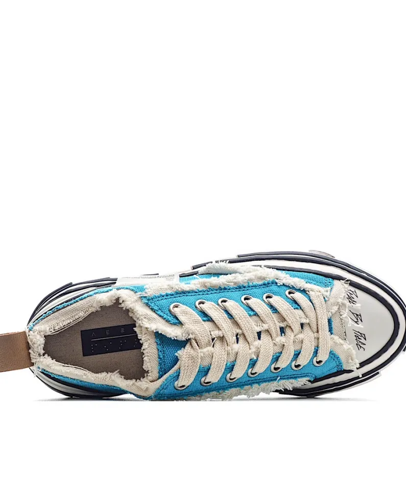 x VESSEL GOP Low canvas vulcanized sneakers