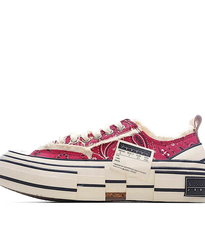 x VESSEL GOP Low canvas vulcanized sneakers