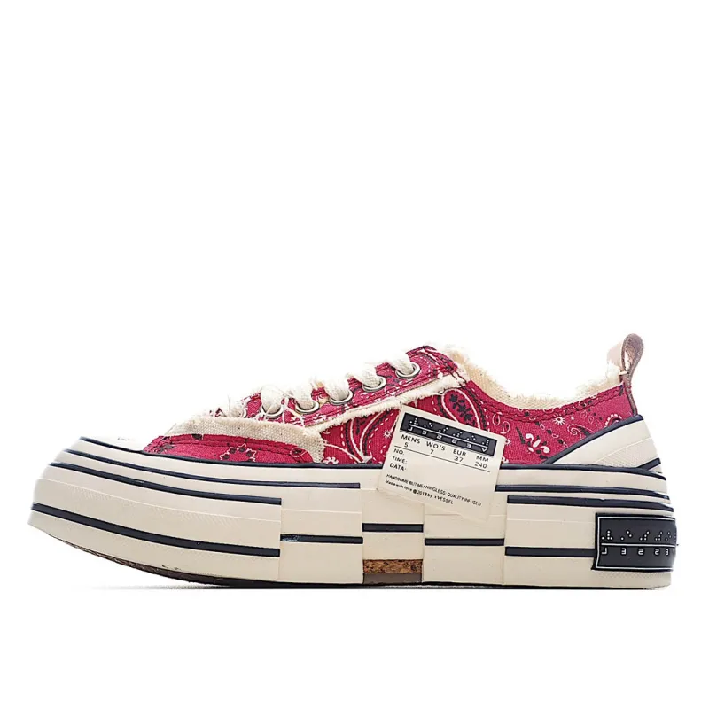 x VESSEL GOP Low canvas vulcanized sneakers