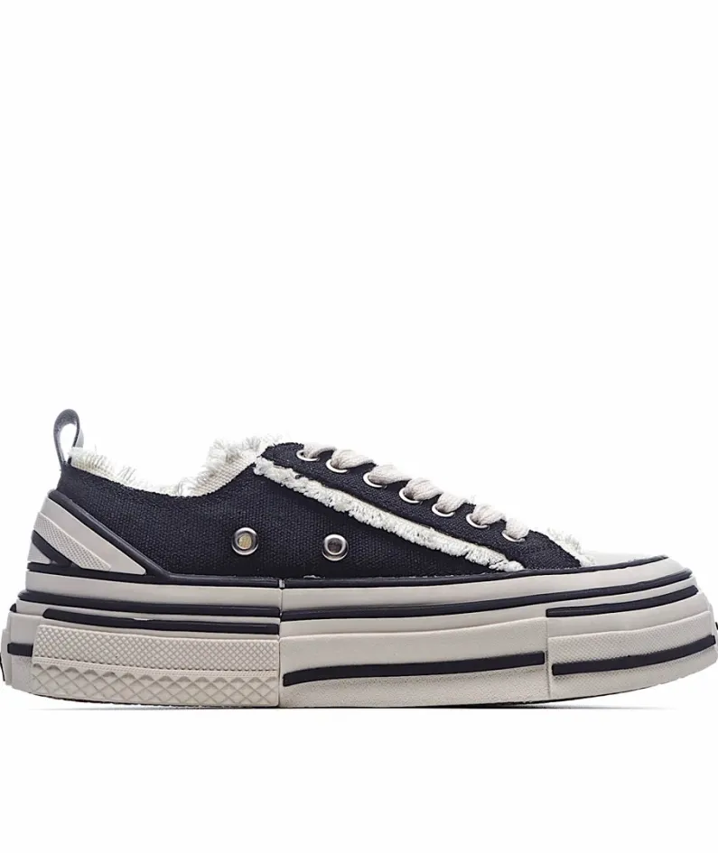 x VESSEL GOP Low canvas vulcanized sneakers