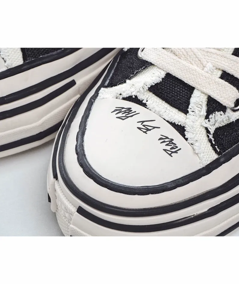 x VESSEL GOP Low canvas vulcanized sneakers