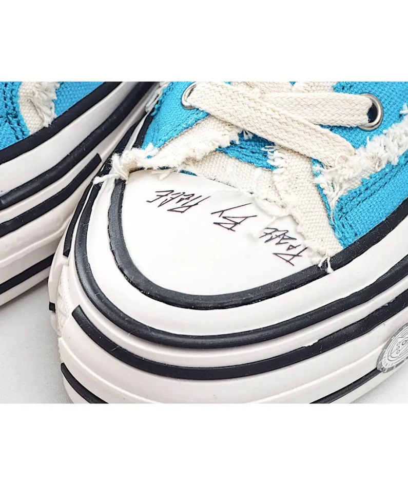 x VESSEL GOP Low canvas vulcanized sneakers