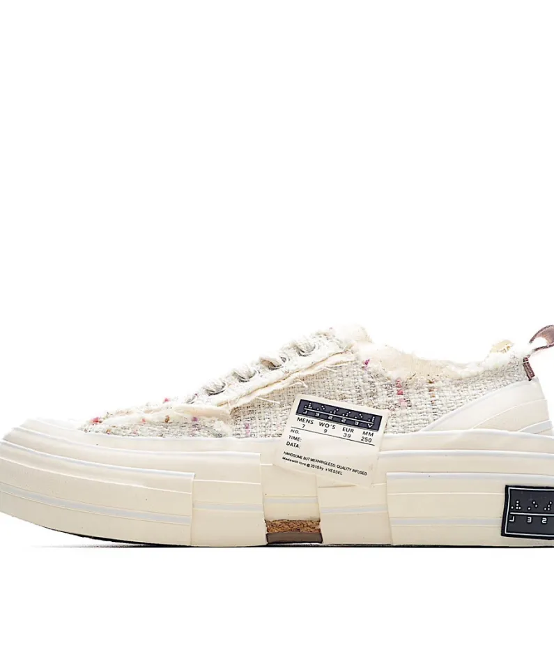 x VESSEL GOP Low canvas vulcanized sneakers