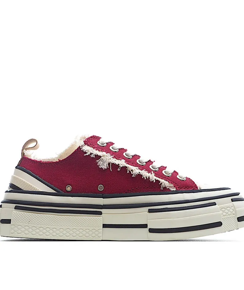 x VESSEL GOP Low canvas vulcanized sneakers