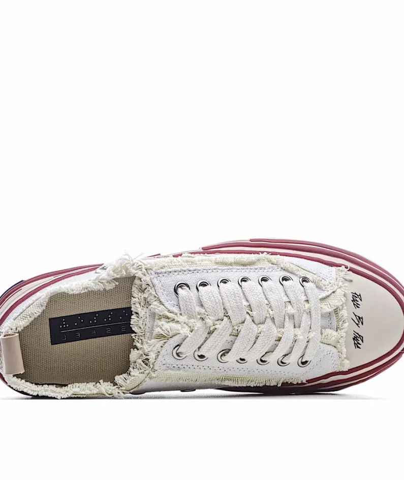 x VESSEL GOP Low canvas vulcanized sneakers