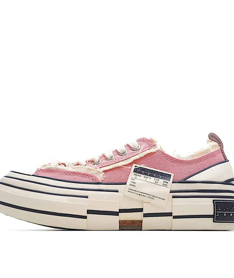 x VESSEL GOP Low canvas vulcanized sneakers