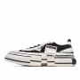 xVESSEL GOP Low Canvas Vulcanized Sneakers "Black, Beige and White Tassel" F19X001