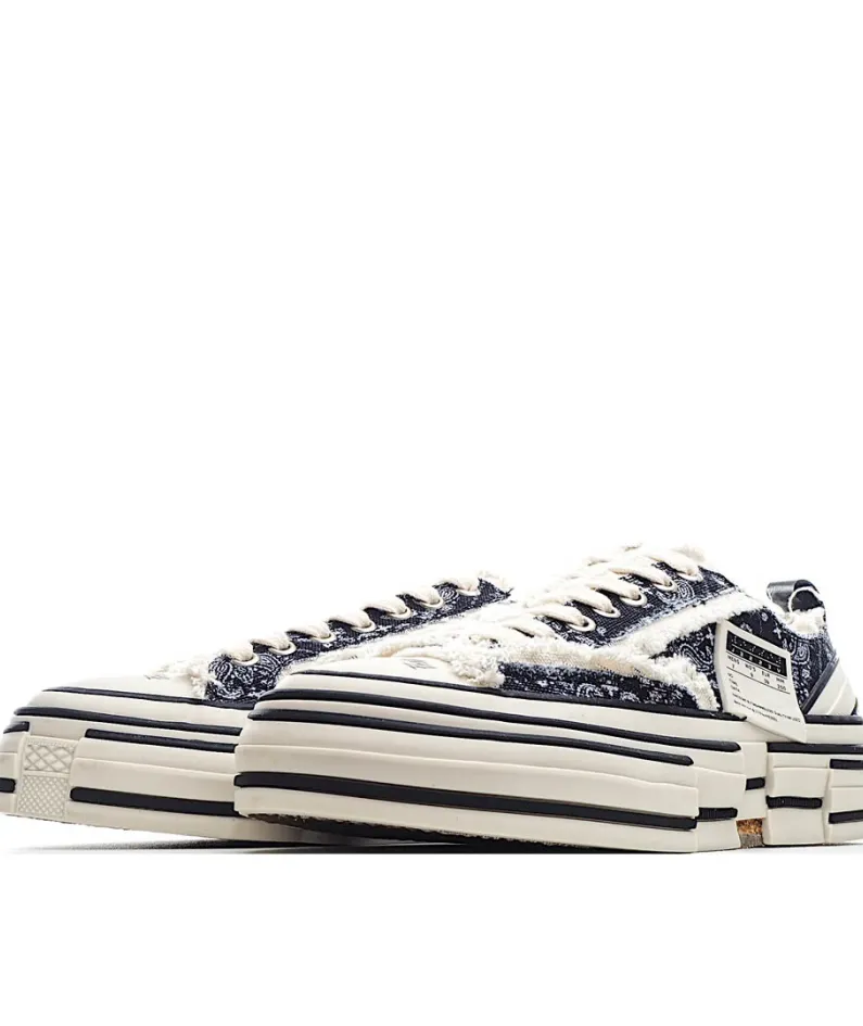 x VESSEL GOP Low canvas vulcanized sneakers
