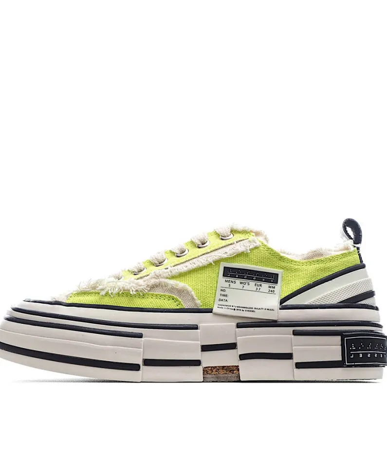 x VESSEL GOP Low canvas vulcanized sneakers