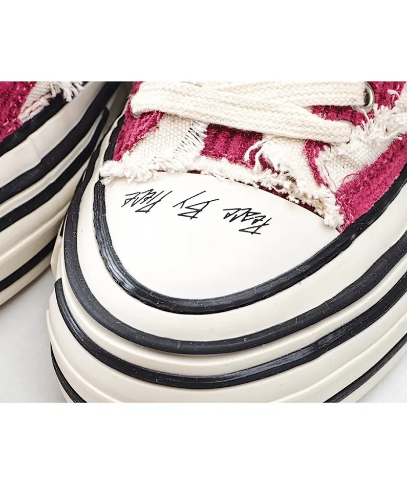 x VESSEL GOP Low canvas vulcanized sneakers