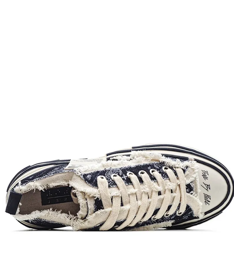 x VESSEL GOP Low canvas vulcanized sneakers