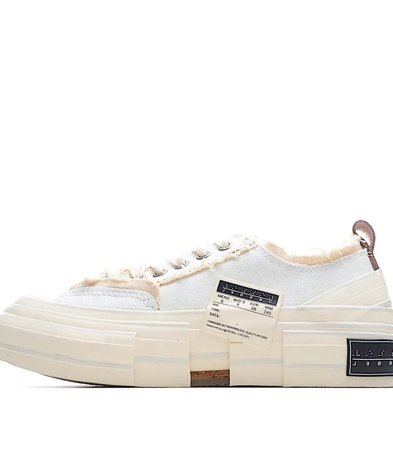 x VESSEL GOP Low canvas vulcanized sneakers