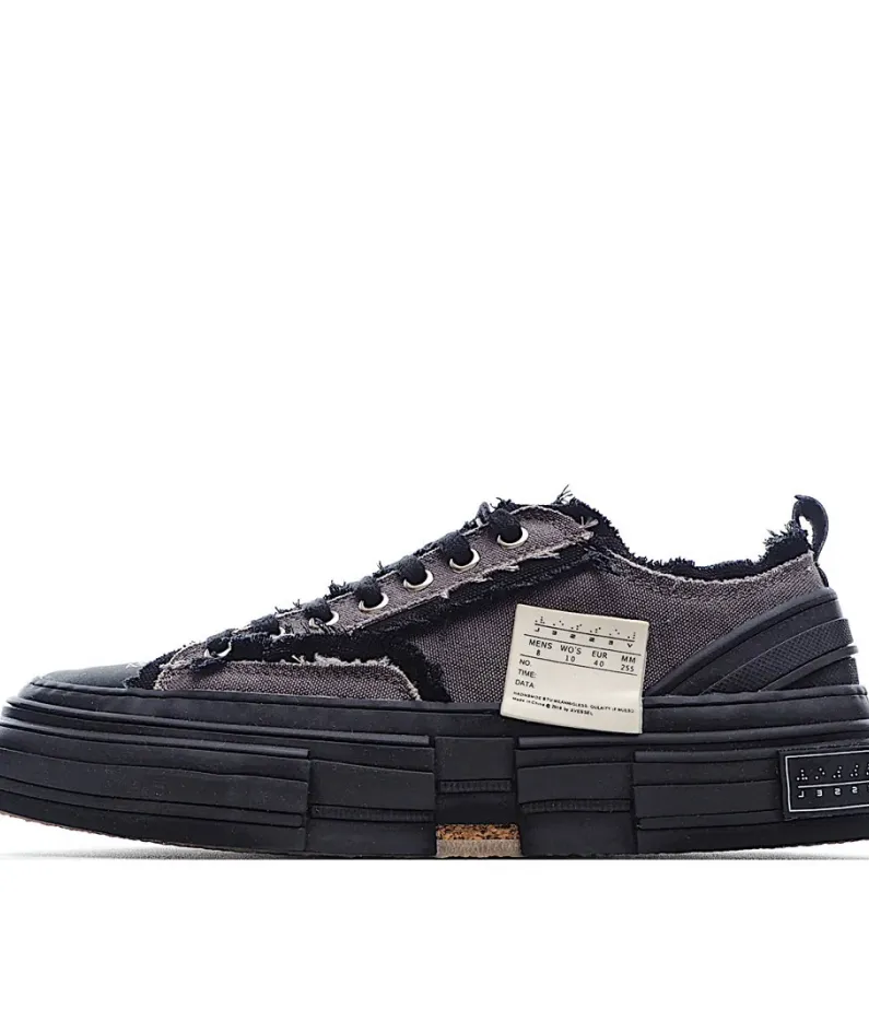 x VESSEL GOP Low canvas vulcanized sneakers