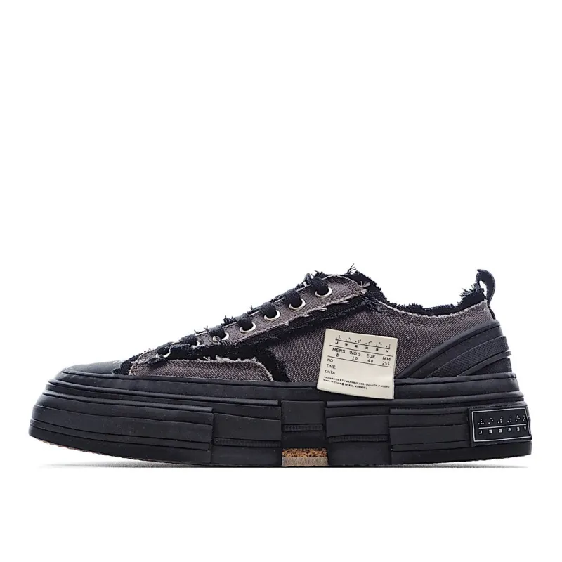 x VESSEL GOP Low canvas vulcanized sneakers