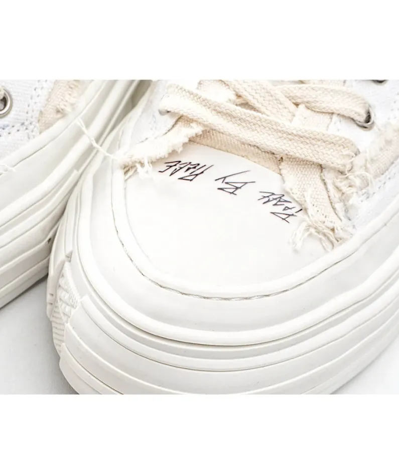 x VESSEL GOP Low canvas vulcanized sneakers