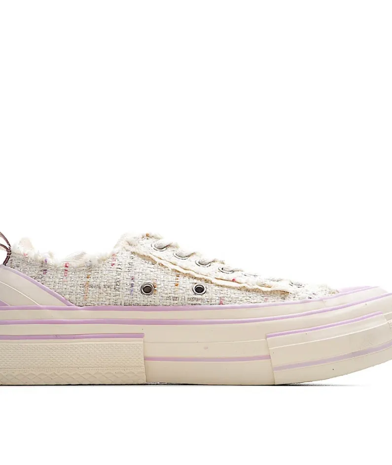 x VESSEL GOP Low canvas vulcanized sneakers