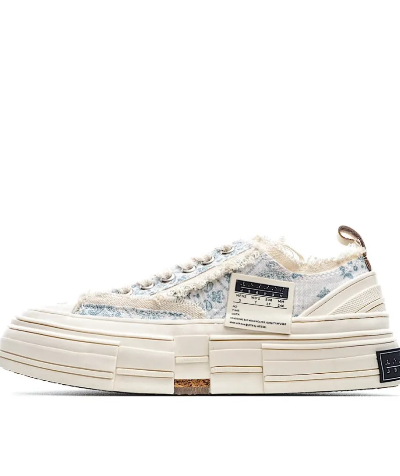 x VESSEL GOP Low canvas vulcanized sneakers