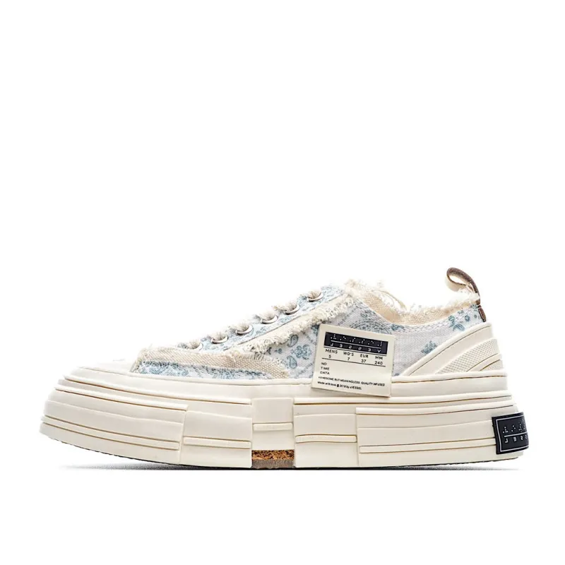x VESSEL GOP Low canvas vulcanized sneakers
