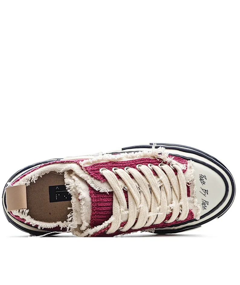 x VESSEL GOP Low canvas vulcanized sneakers