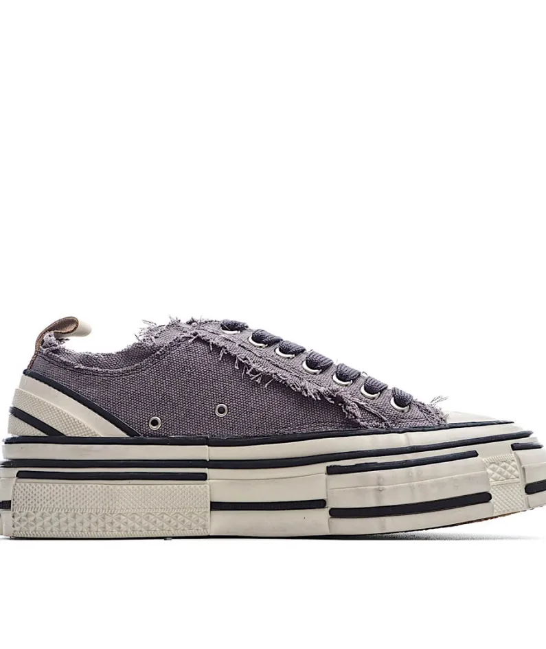 x VESSEL GOP Low canvas vulcanized sneakers