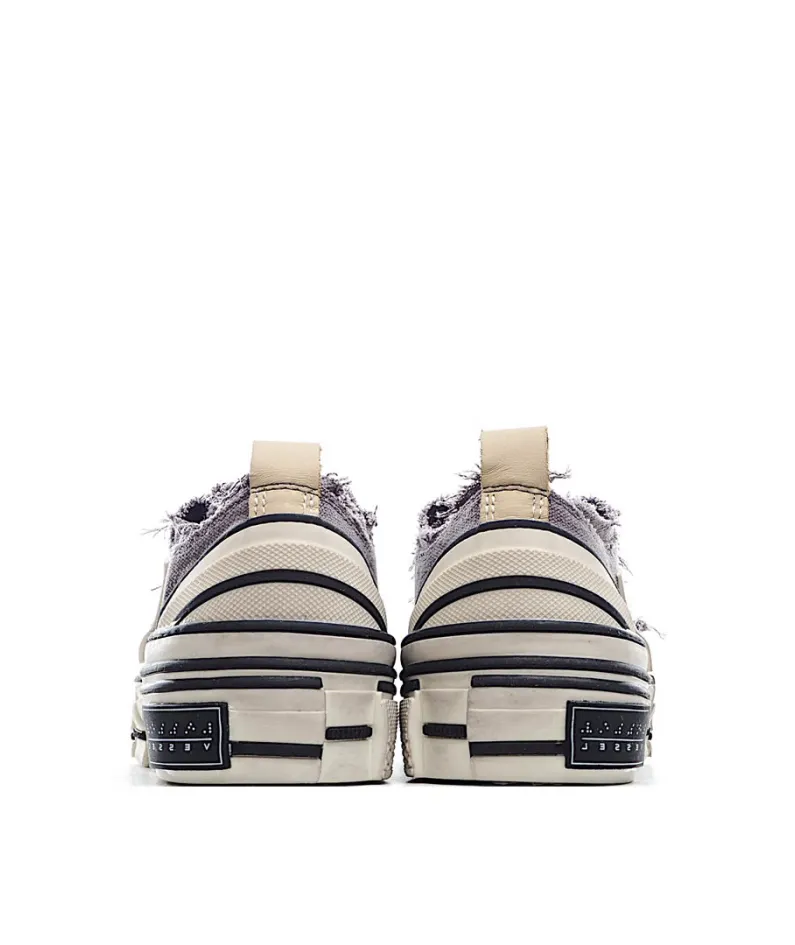 x VESSEL GOP Low canvas vulcanized sneakers