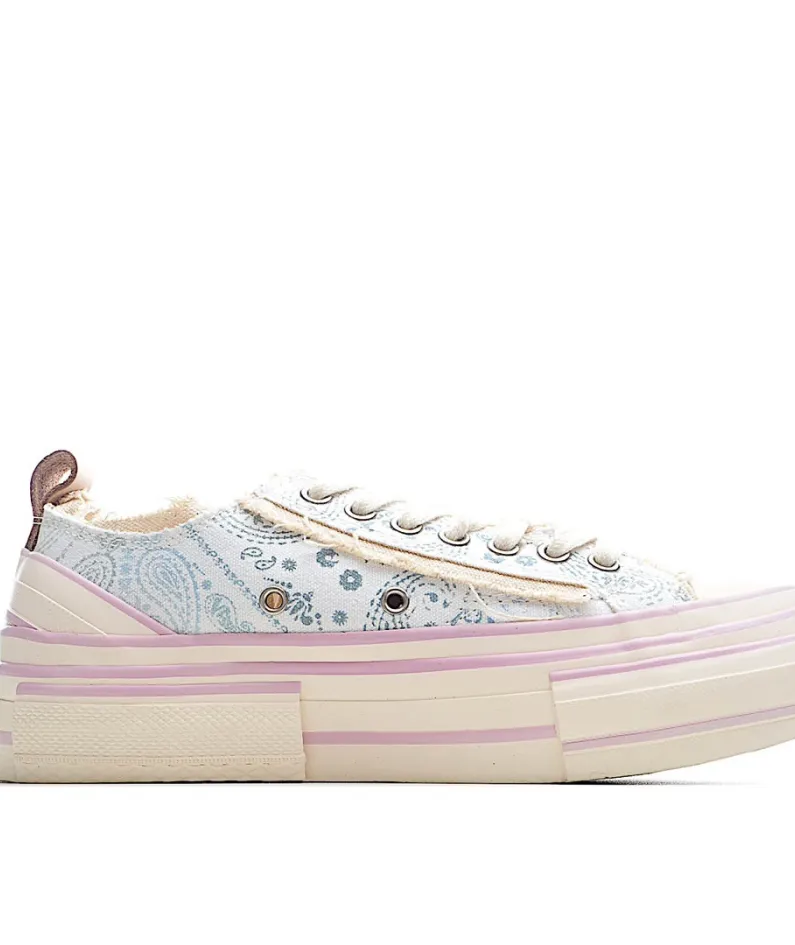 x VESSEL GOP Low canvas vulcanized sneakers