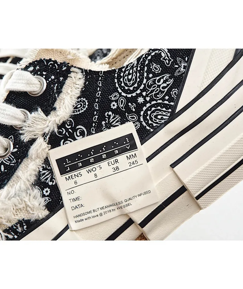 xVESSEL GOP Low canvas vulcanized sneakers