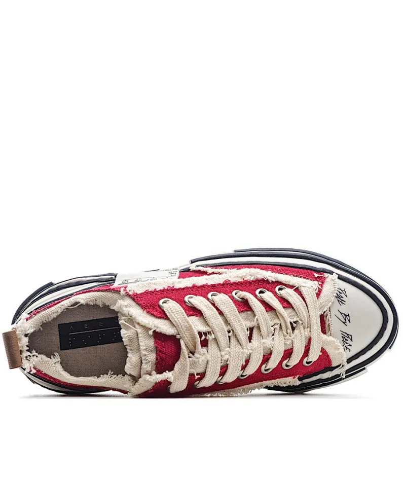 x VESSEL GOP Low canvas vulcanized sneakers