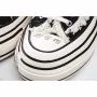 xVESSEL GOP Low Canvas Vulcanized Sneakers "Black, Beige and White Tassel" F19X001
