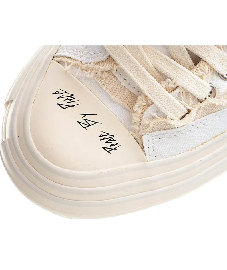 x VESSEL GOP Low canvas vulcanized sneakers