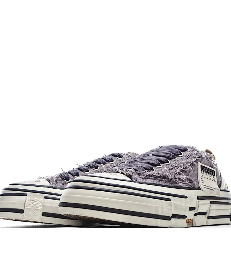 x VESSEL GOP Low canvas vulcanized sneakers